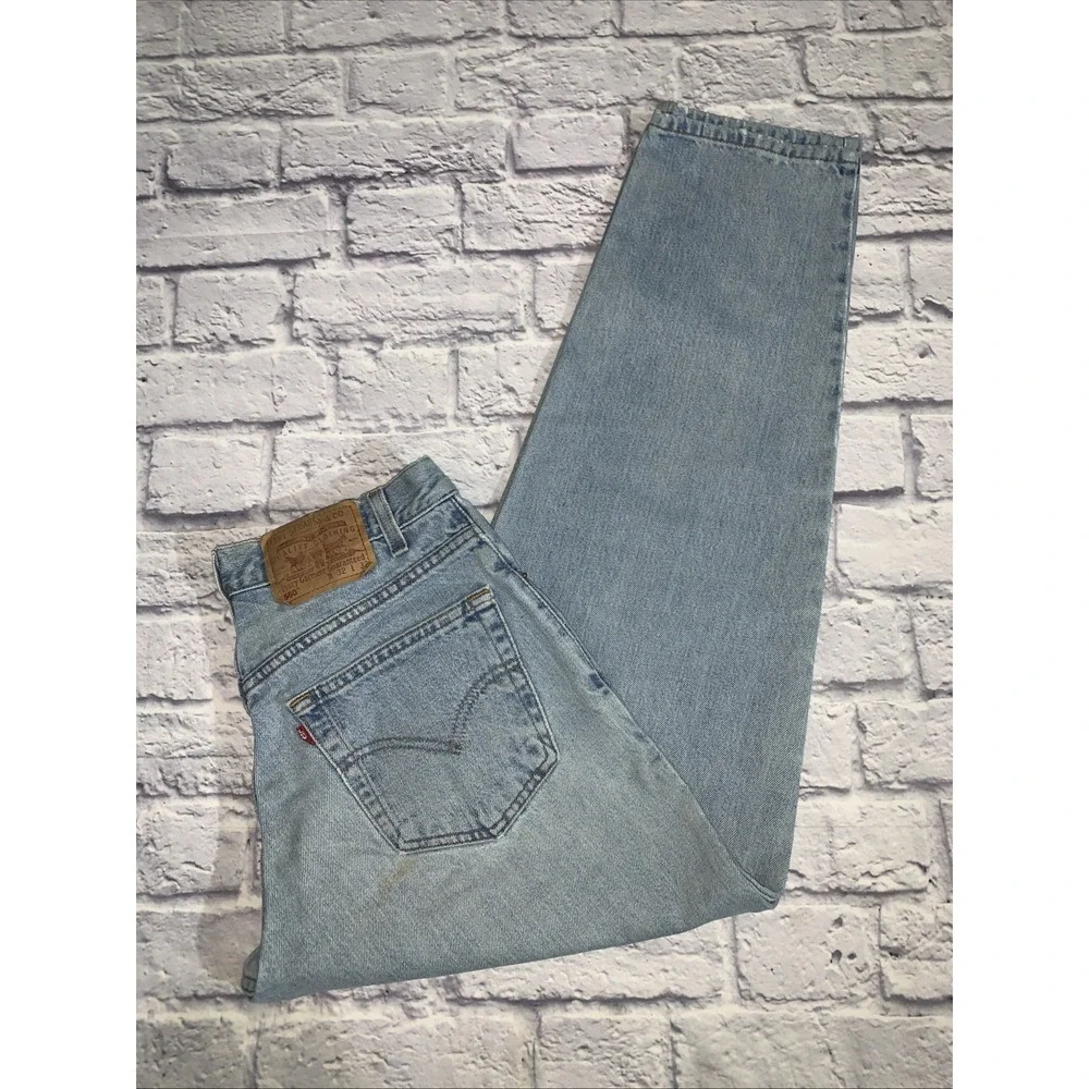 Levi's 560 Jeans Men's 32x30 (Tag 32x32) Loose Comfort Fit Tapered Blue Denim